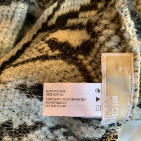 Michael Kors Gray Snakeprint Infinity Scarf - Picture 5 of 6